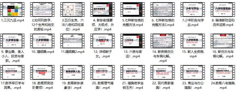 一行老师数字八字《数字易学》 易经玄学入门到精通21天特训营24视频插图1