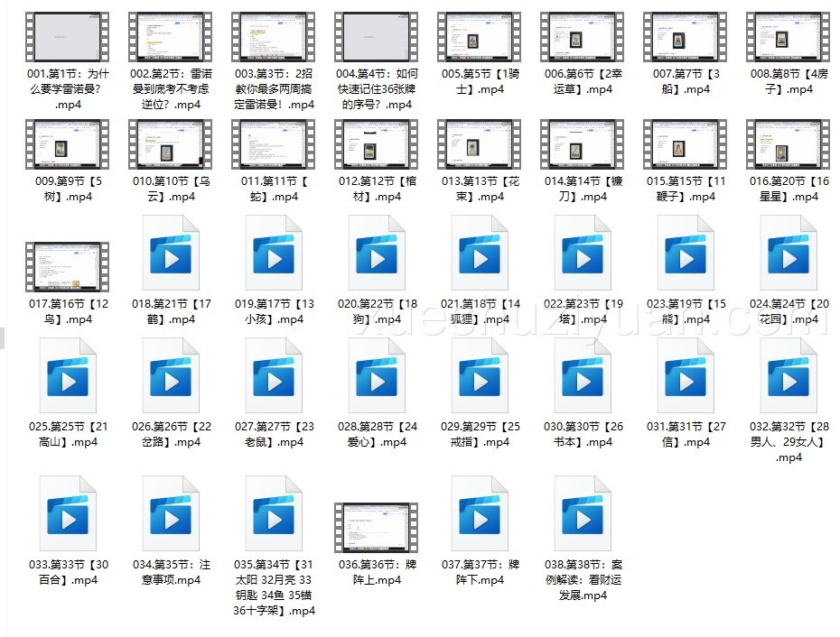 刺猬《人人可学会的雷诺曼系统课》38集视频课程插图