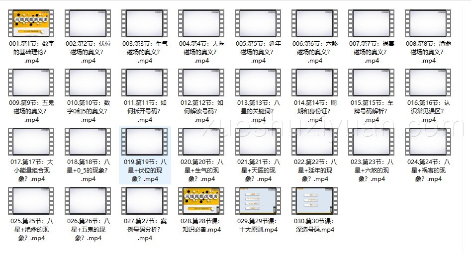 2405060 天地真数系统课（测号+改号）（自学课）31集内容插图1